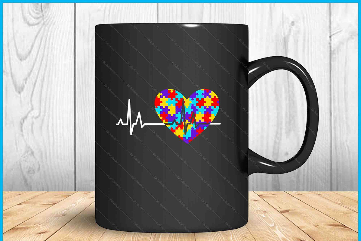 Autism Love Puzzle Heart Awareness, a Graphic by Creativeusart (Photo 3 of 4)