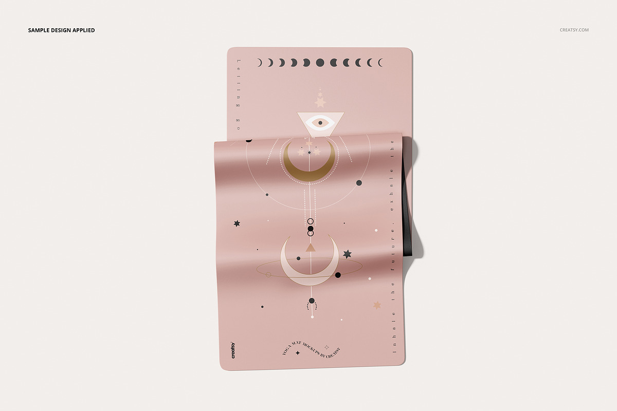 PU Leather Yoga Mat Mockup Set, a Product Mockup by creatsy5 (Photo 4 of 13)