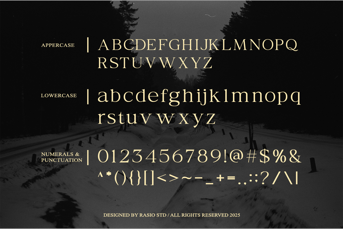 Ekegie Modern Decorative Serif Font, a Serif Font by Rasio Studio (Photo 2 of 9)