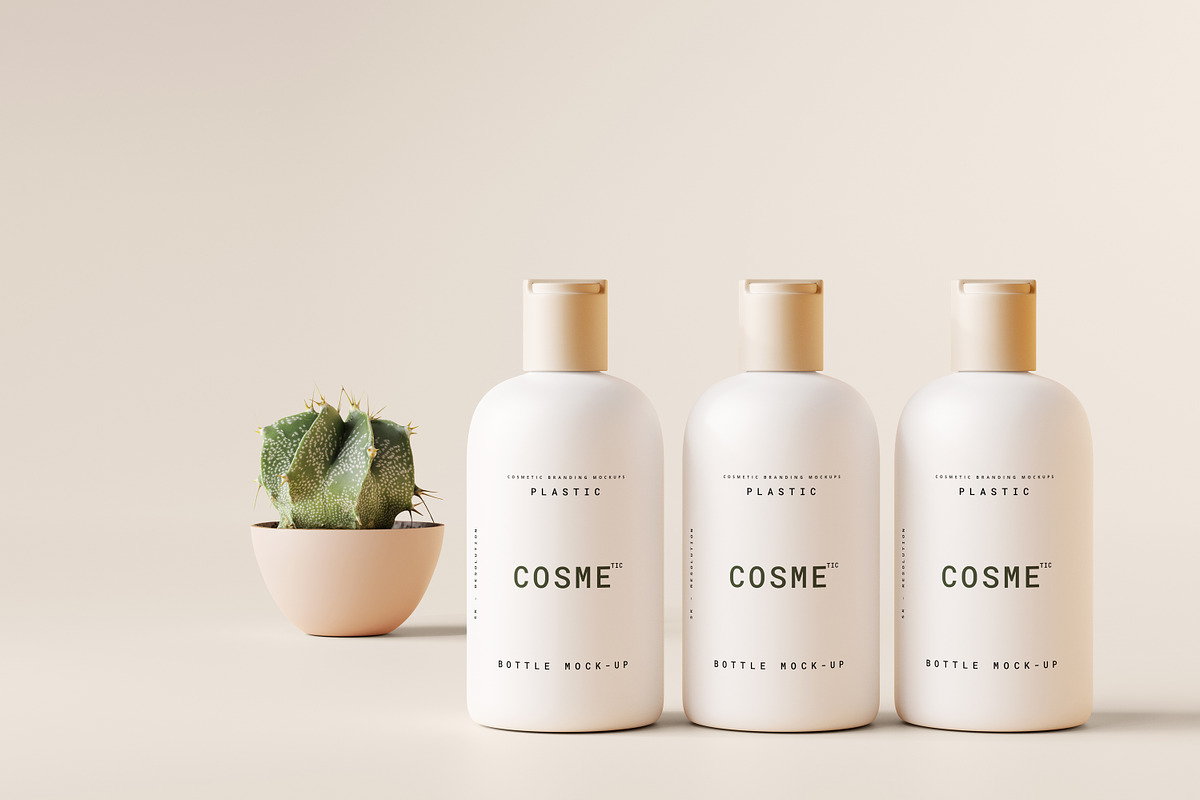 Disc Top-Cap Bottle Mockup Bundle, a Cups & Container Mockup by pmvch (Photo 38 of 60)