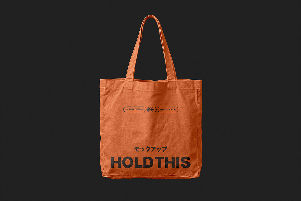 Canvas Tote Bag Mockup, a Packaging Mockup by Design Squad (Photo 3 of 4)