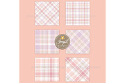Coquette Plaid Digital Paper Set, a Pattern Graphic by JennyL Designs (Thumbnail 3 of 6)
