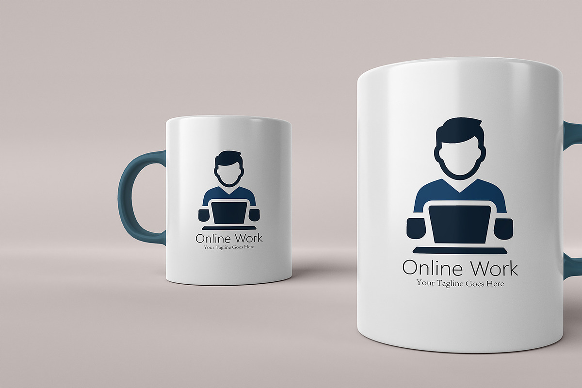 Freelance & Online Work Logo, a Branding & Logo Template by YUDesignStore (Photo 3 of 7)