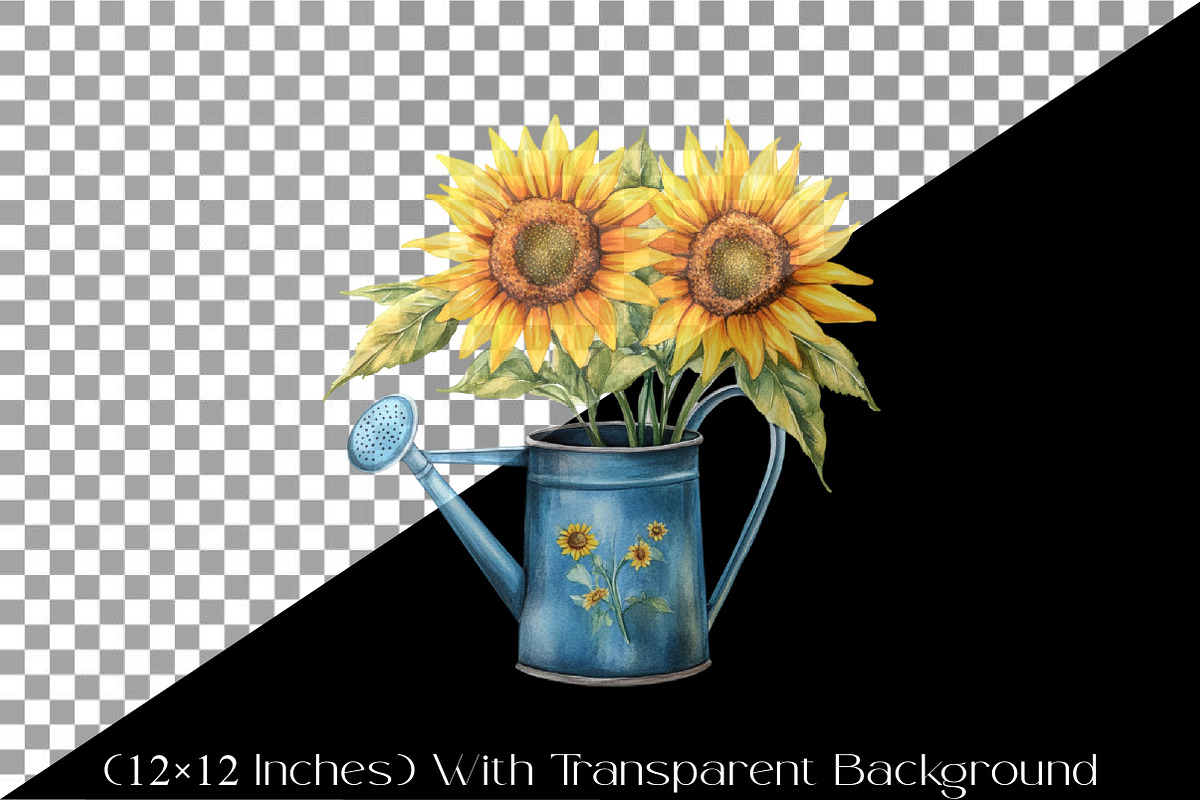Sunflower Mother's Day Clipart, an Illustration by Watercolor design (Photo 11 of 12)