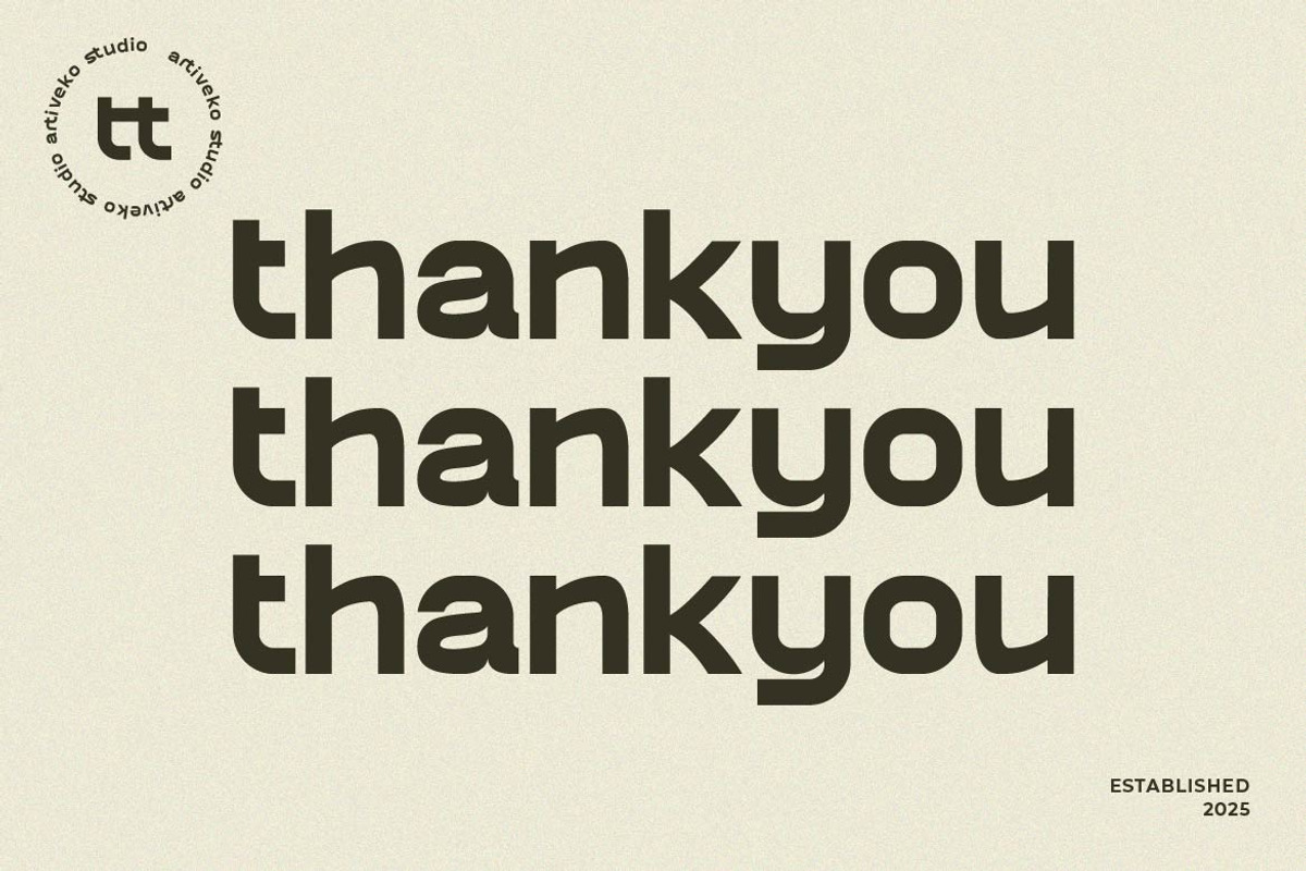 Attort Modern Elegant Font, a Sans Serif Font by Artiveko (Photo 8 of 8)