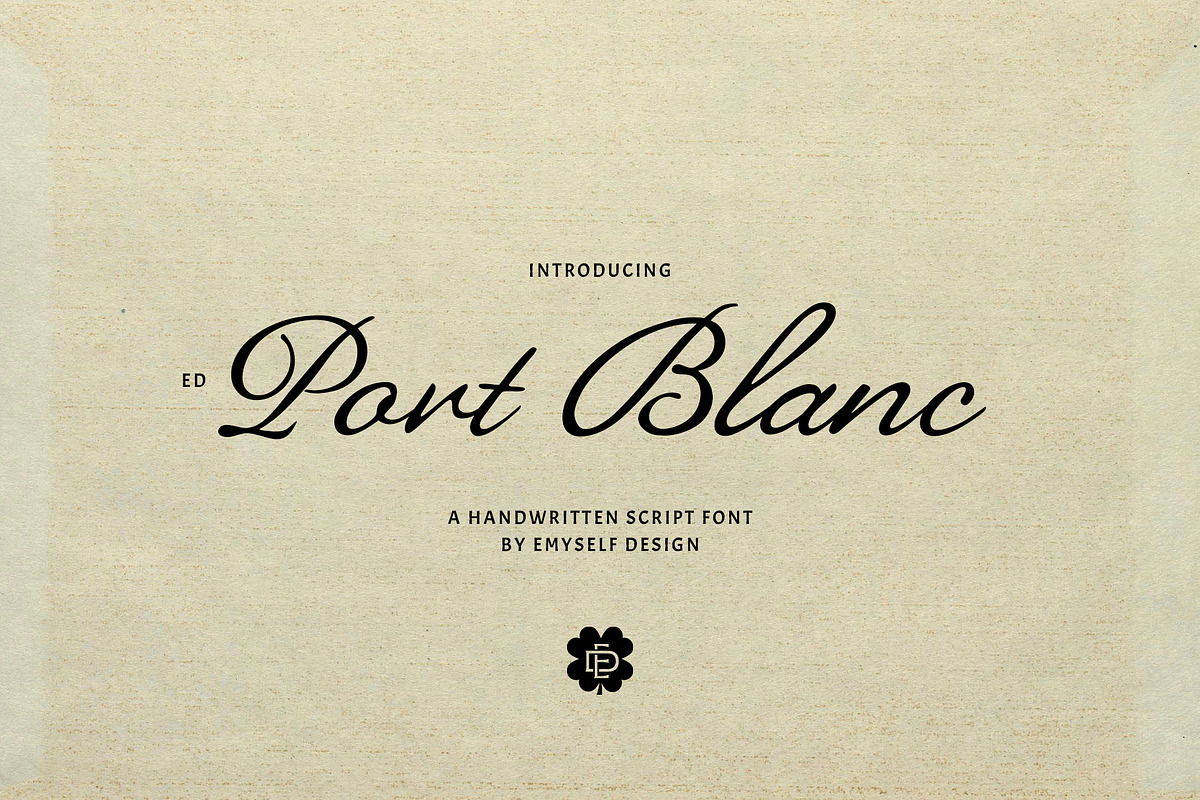 ED Port Blanc - Handwritten Script, a Handwritten Font by Emyself Design (Photo 1 of 10)