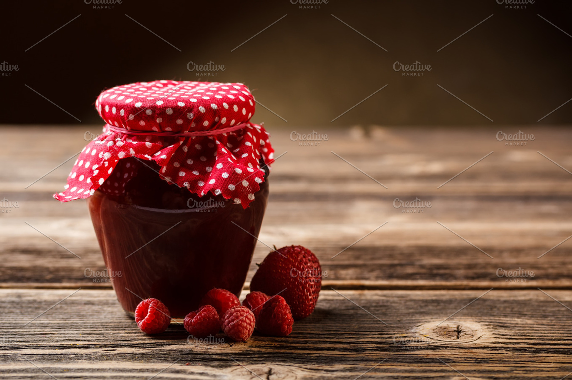 Jar With Jam Featuring Jam Jar And Dessert