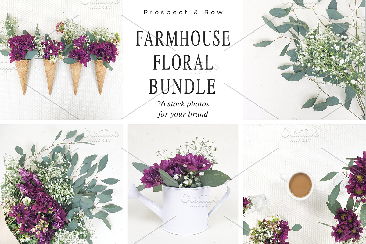 Farmhouse Floral Photo Bundle, a Photo by Hudson Lark Studio (Photo 1 of 9)