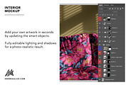 Upholstered Couch Interior Mockup, a Household Mockup by Andrea Muller (Thumbnail 5 of 7)