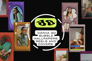 Canva 3D Bubble Templates
