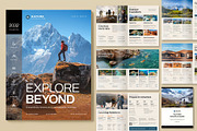 Adventure Travel Catalog Template, a Brochure Template by BrandPacks (Thumbnail 1 of 5)