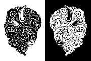 Ornate Calligraphic Bison, an Animal Illustration by Color and Decor (Thumbnail 3 of 3)