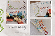 Threaded Whimsy: Collage Kit, an Object Graphic by TiriCo (Thumbnail 13 of 13)