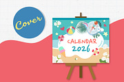 cute calendar for kid design, a Print Template by Piixypeach (Thumbnail 2 of 10)