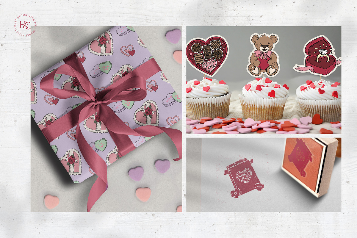 Hand Drawn Valentine's Day Images, a Seasonal Illustration by H&C Drawings & Designs (Photo 12 of 15)