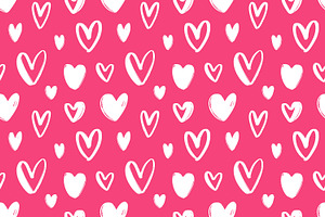 Hearts Seamless Patterns