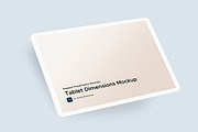 Tablet Dimensions Mockup, a Product Mockup by KL-Webmedia (Thumbnail 12 of 16)
