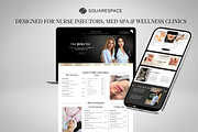Squarespace Template Med spa Website, a Squarespace Template by Design Pro Templates (Thumbnail 1 of 5)