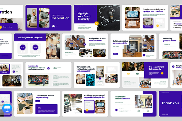 Creative Presentation Template preview 3