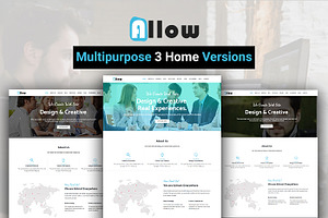 Allow One Page HTML5 Template