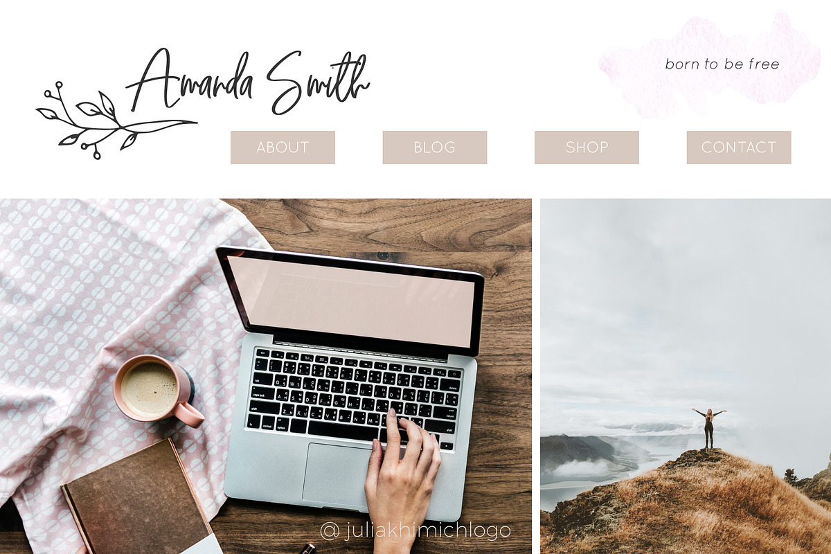 Logo Pack Vol.1. Romantic & Wedding, a Branding & Logo Template by Mint Air Studio (Photo 8 of 22)