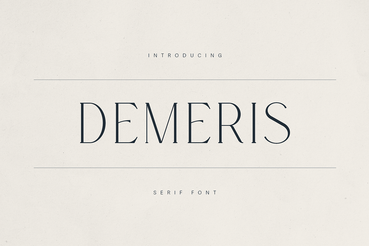 Demeris – A Modern Serif Font, a Serif Font by Only Fonts (Photo 1 of 11)