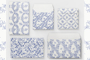 Vintage Seamless Patterns Toile Blue, a Pattern Graphic by ON_lineart_store (Thumbnail 4 of 10)