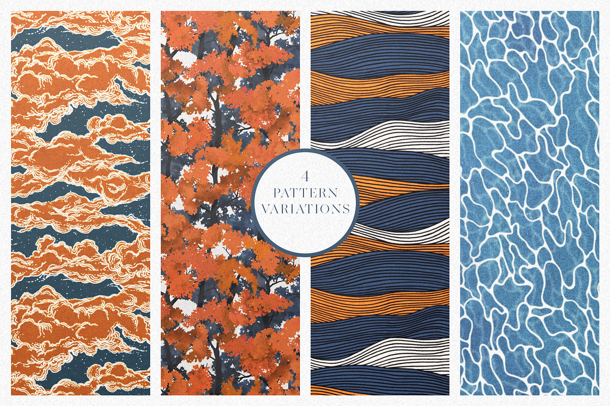 Asian Seamless Patterns, a Pattern Graphic by Michael Rayback Design (Photo 10 of 16)