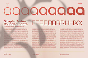 Abro Sans Modern Font Family 60% OFF