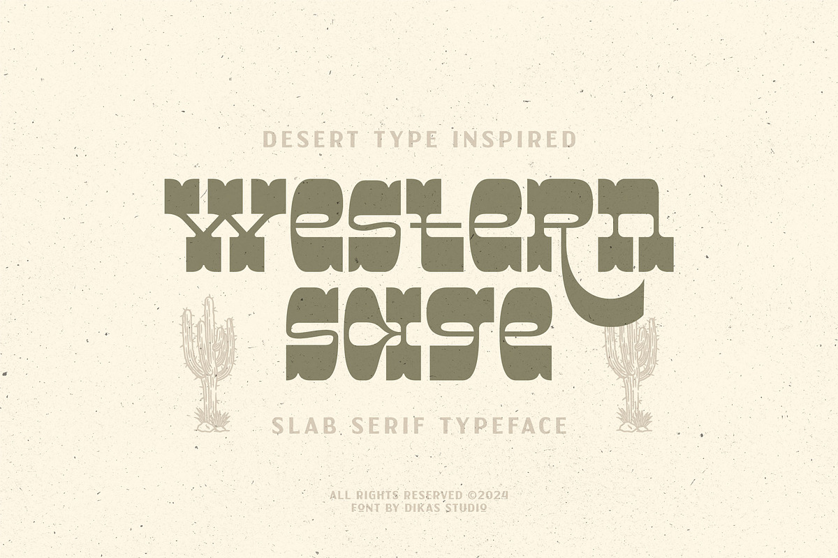 Western Sage, a Slab Serif Font by Dikas Studio (Photo 1 of 10)