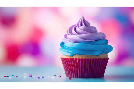 sweet colorful cupcake food ai, a Background Photo by pikepicture