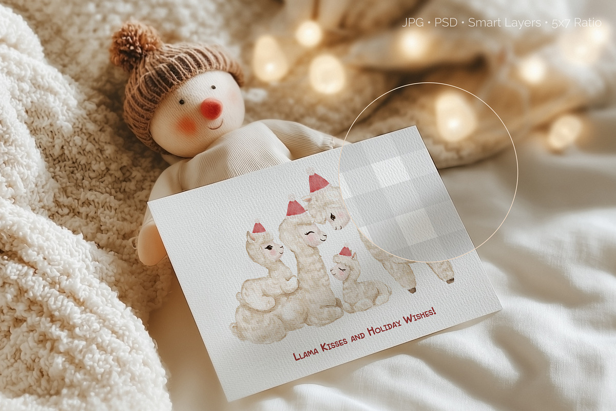 Twinkle Season Christmas Card Mockup, a Product Mockup by NikiArts (Photo 6 of 9)