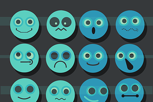 BLUE EMOJIS