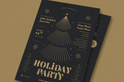 Holiday Gold Christmas Event Flyer, a Flyer Template by Guuver (Thumbnail 4 of 4)