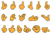 50+Four-Fingered Cartoon Hands Pack, an Object Illustration by Graplick (Thumbnail 2 of 3)
