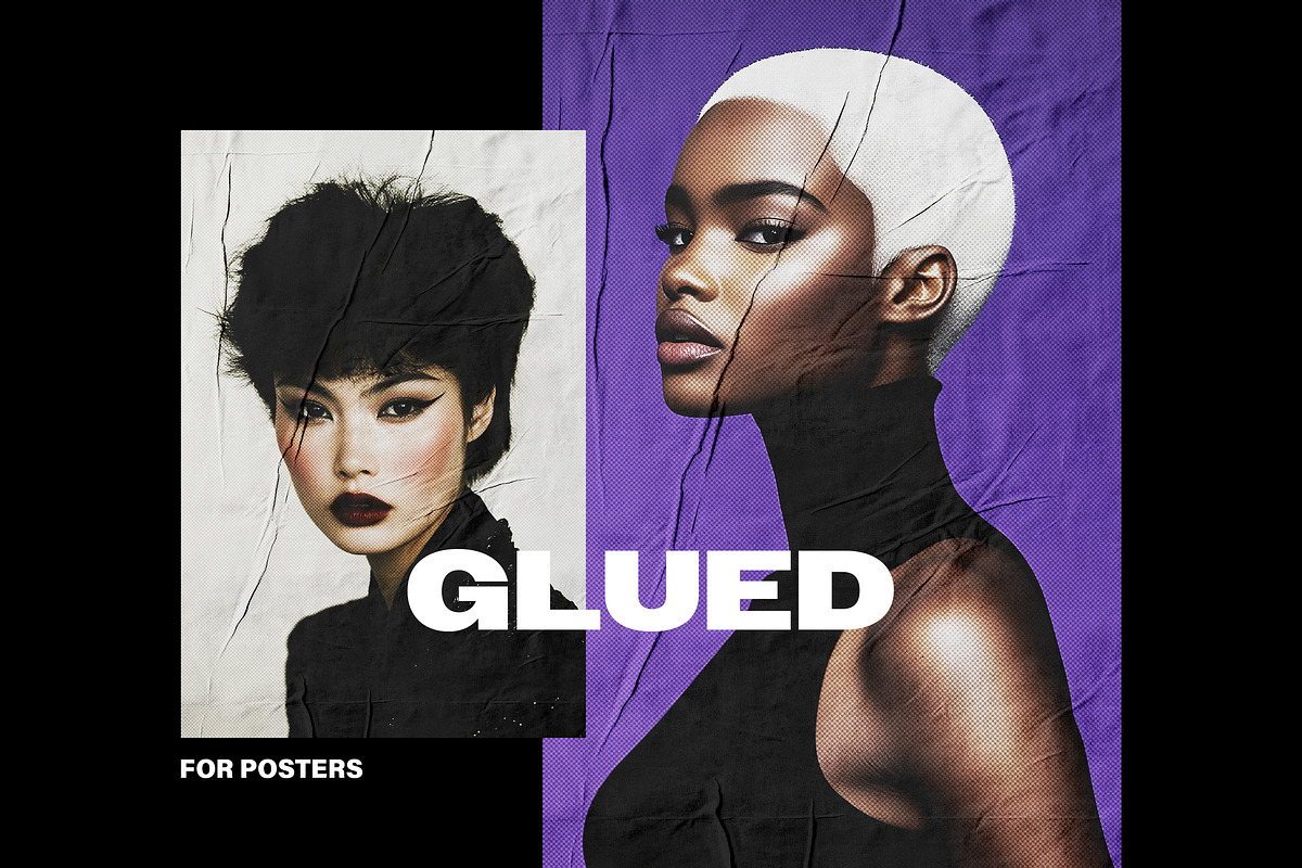 Glued Papers Poster Effect, a Layer Style Add-On by Design Squad