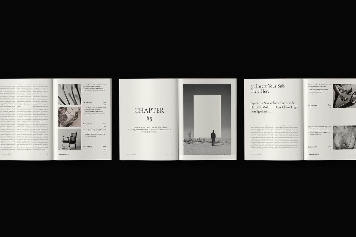 Book Title Layout Design Template, a Brochure Template by ArtisanaAura (Photo 14 of 21)