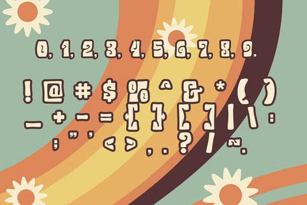 GroovyWave - Retro Font, a Script Font by GearShift (Photo 4 of 4)
