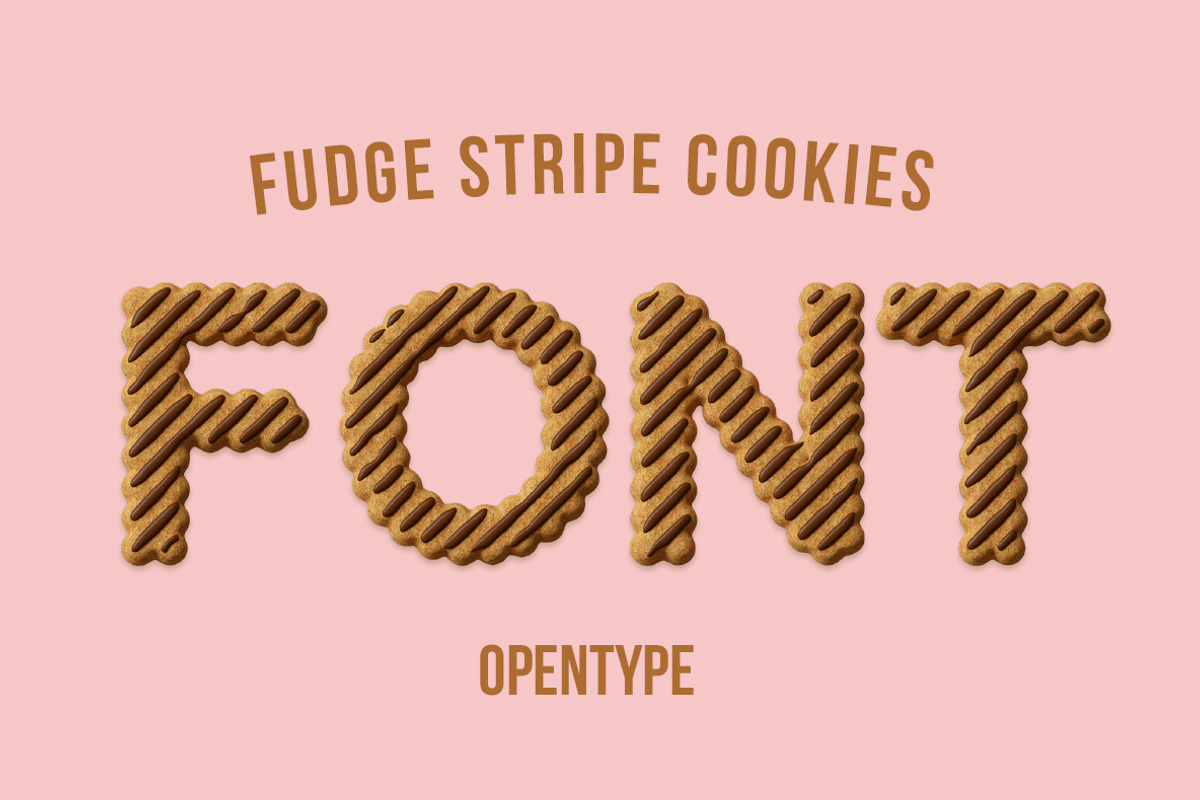 Fudge Stripe Cookies Font, a Serif Font by Handmadefont (Photo 1 of 8)