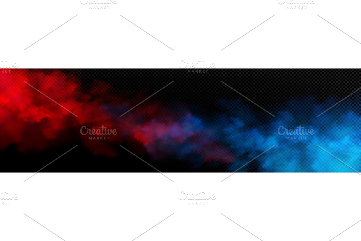 VS concept - vibrant red and blue, an Illustration by art PVP - market