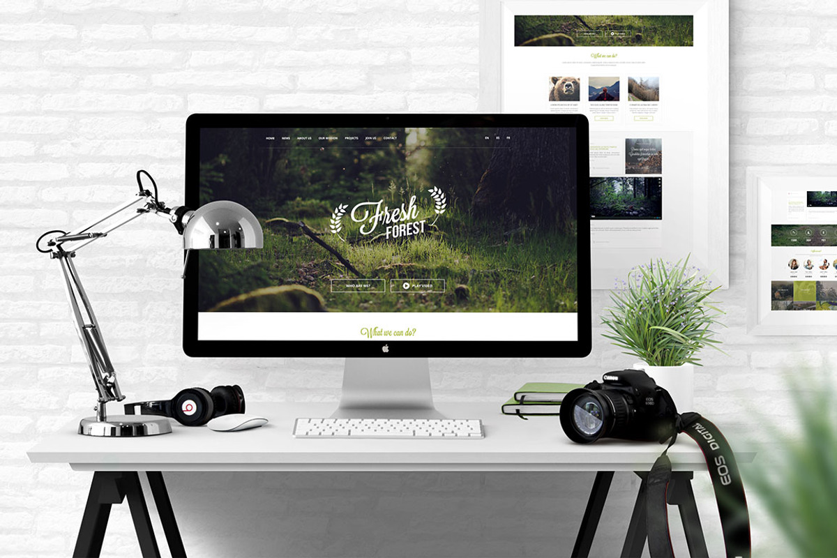 FreshForest - OnePage PSD Template, a Landing Page Template by FreshPixels (Photo 1 of 4)