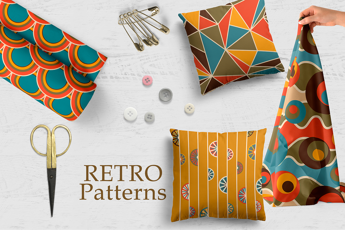 Collection of retro patterns, a Pattern Graphic by DeMih (Photo 3 of 8)