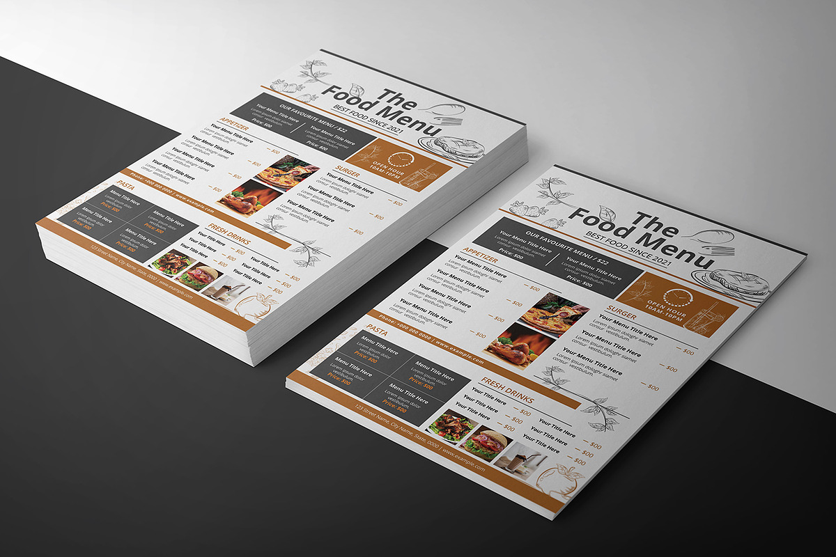 Restaurant Menu | Food Menu, a Flyer Template by Template Shop (Photo 3 of 3)