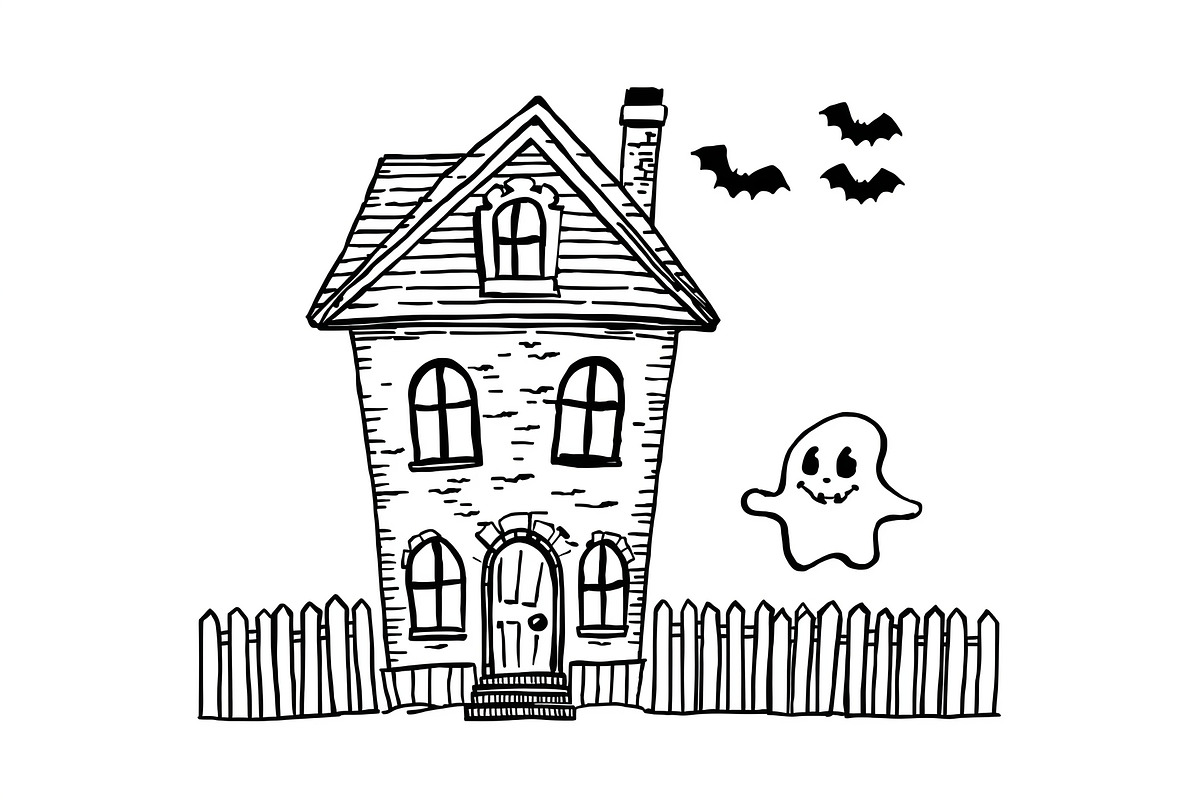 Haunted House & Pumpkin Art, an Illustration by musafir_fashion (Photo 6 of 16)