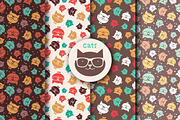 Cats pattern, a Pattern Graphic by Goodbye, Sailor (Thumbnail 1 of 5)