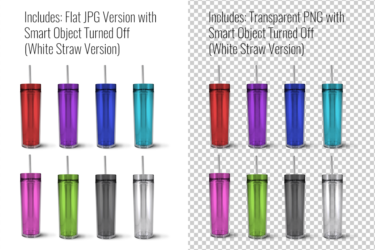 Skinny Acrylic Tumbler Mockup, a Product Mockup by SarahDesign (Photo 4 of 5)