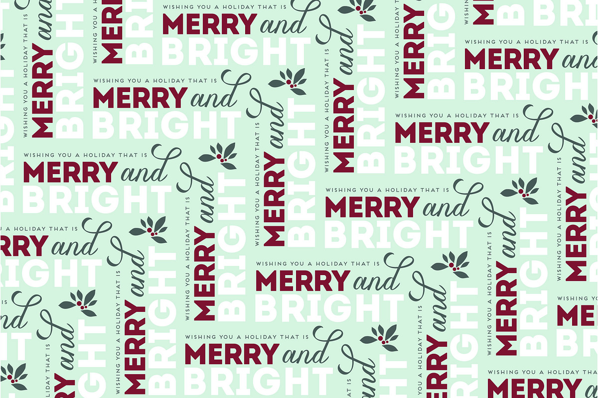 Merry Holiday Christmas Patterns, a Pattern Graphic by Haute Papier (Photo 3 of 4)
