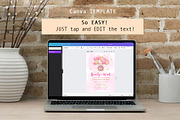 We can Bearly Wait Pink Baby Shower, an Invitation Template by SvetaArtStore (Thumbnail 5 of 6)