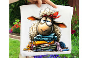 Quirky Christmas Farm Animals Clipar, an Illustration by OK Design (Thumbnail 6 of 6)