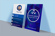 Vertical Business Card Design, a Business Card Template by Design with Qurat (Thumbnail 2 of 2)